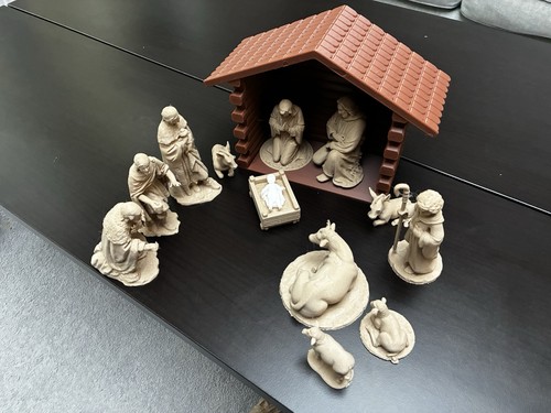 Large printed nativity set - nativity,