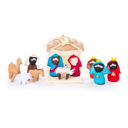 Fabric christmas nativity set - christmas,