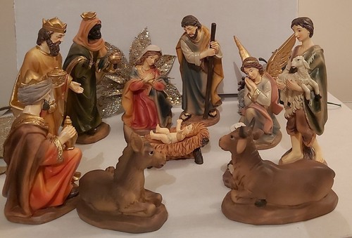 Christmas nativity crib - nativity,