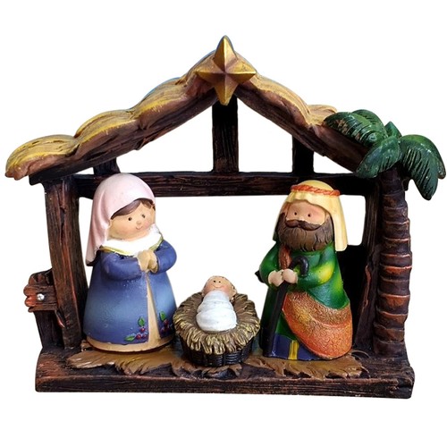Christmas nativity scene crib - scene,