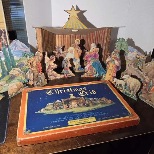 Vintage 1933 nativity scene - 1933,