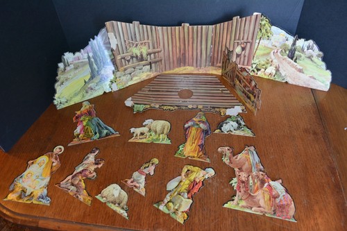 1933 christmas crib die cut - 1933,
