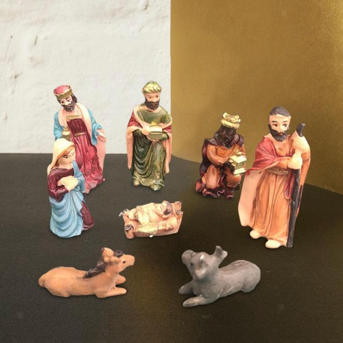 8pcs nativity figurines set - nativity,
